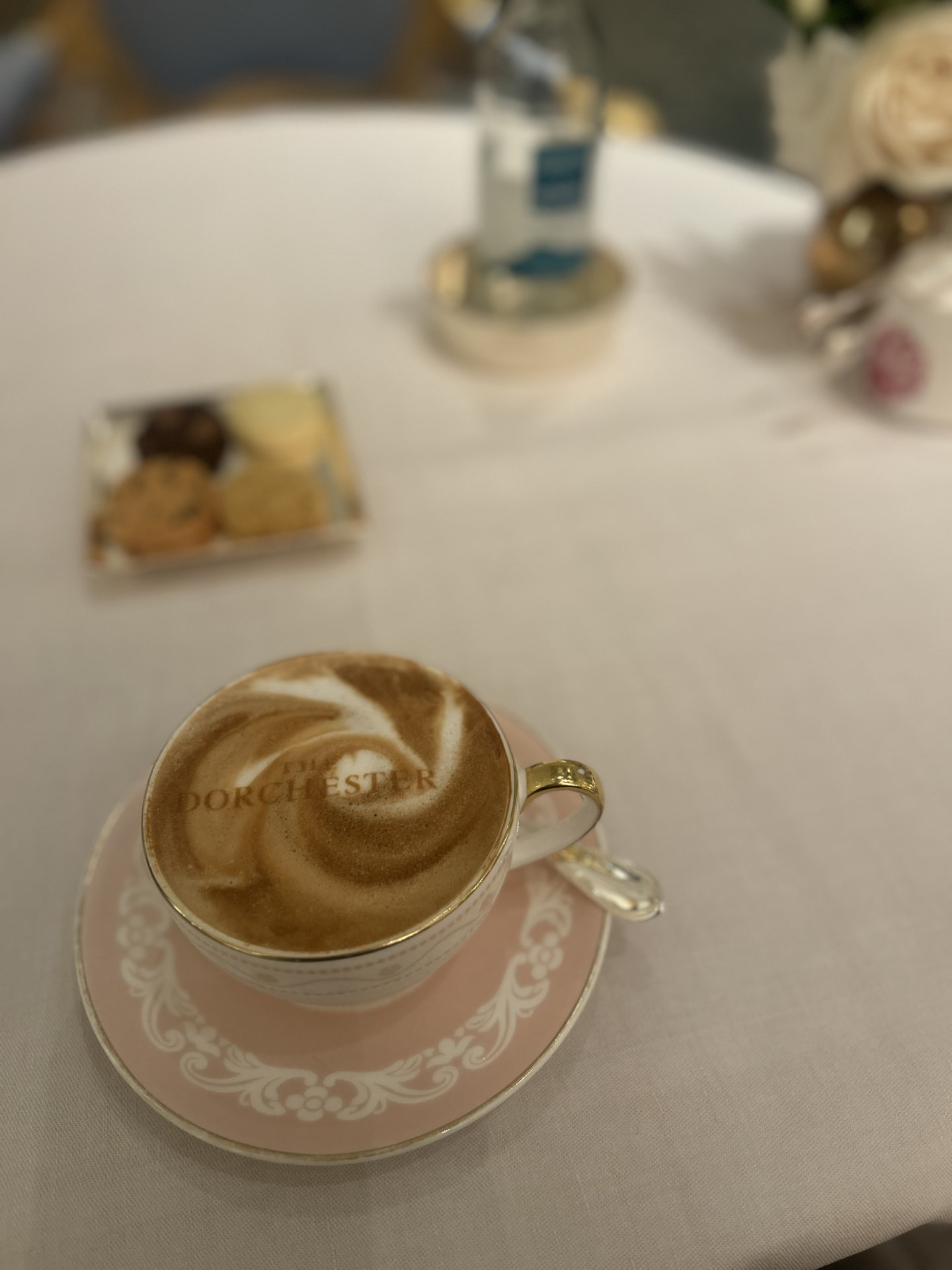 Branded coffee served at The Dorchester, a client of Open Space Academy