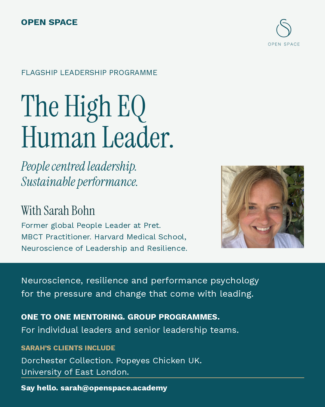 The High EQ Human Leader, flagship leadership programme from Open Space